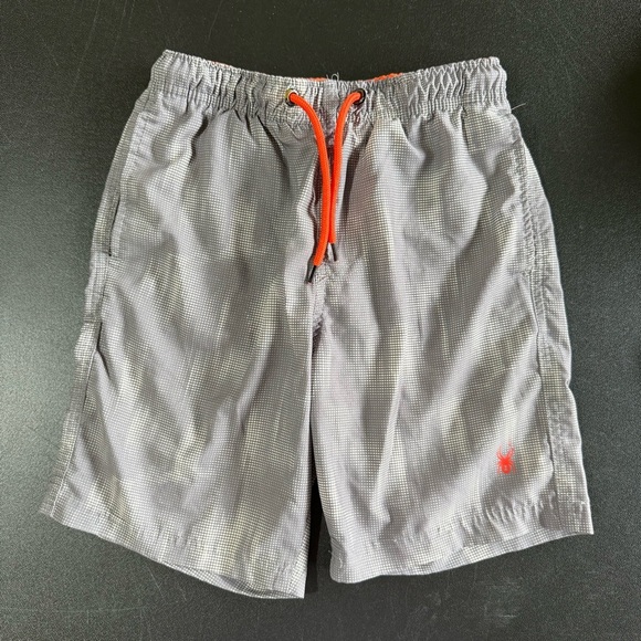 Spyder Gray and Orange Swim Shorts - Picture 1 of 5